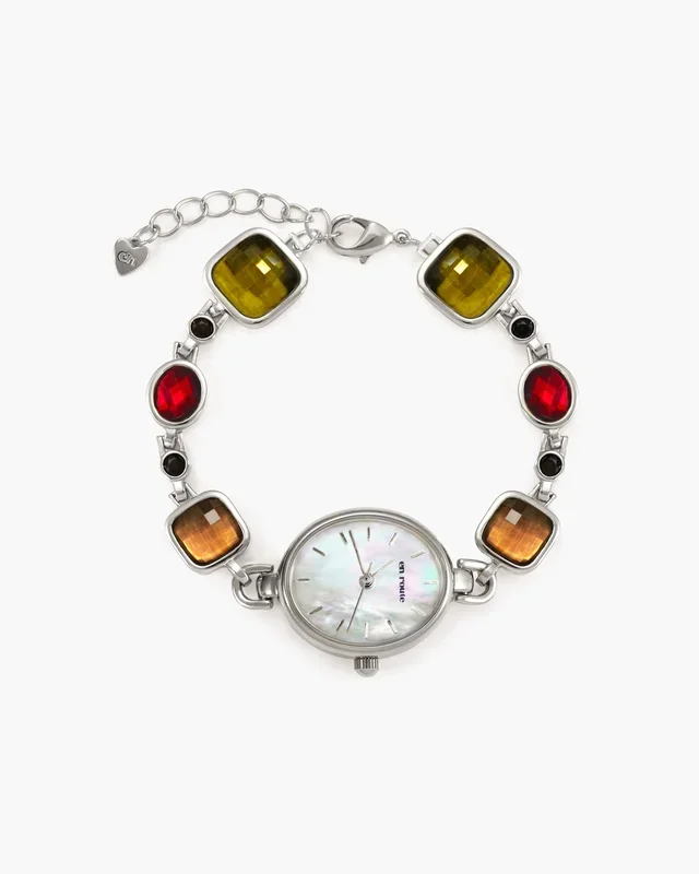 Bracciale Orologio Multicolore Harmonic Hour in Argento