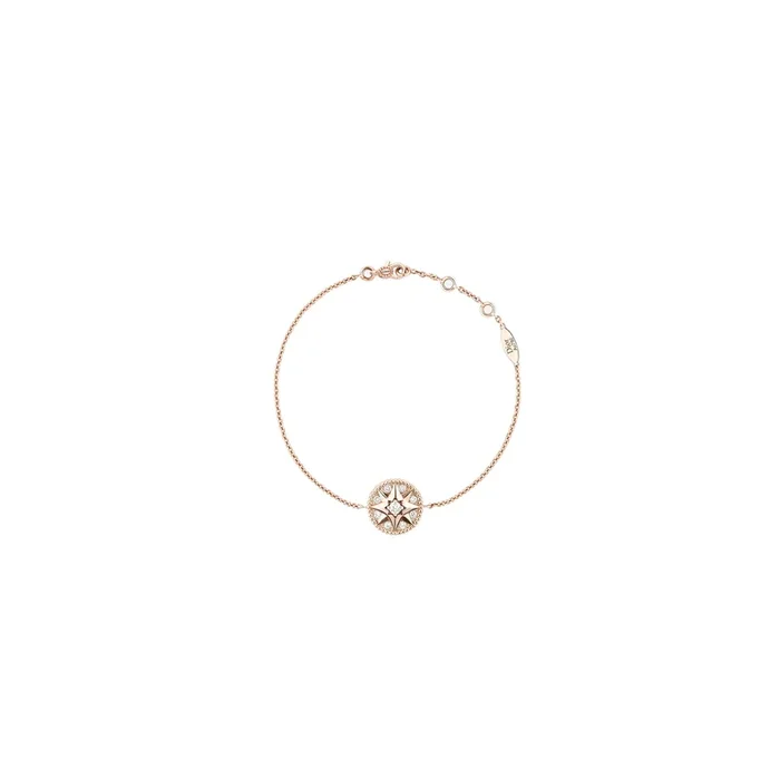 Bracelet Dior pink gold diamonds Rose des Vents JRDV95030 – Lepage