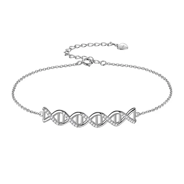 Bracelet Double hélice en spirale infini pour femmes, bijoux Aurora Tears