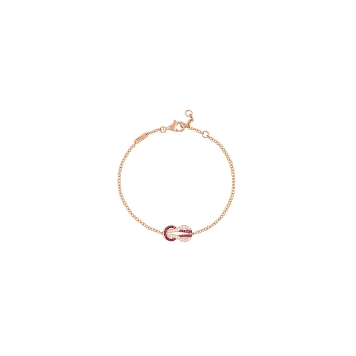 Bracelet FRED Chance Infinite rose gold diamonds ruby | Lepage