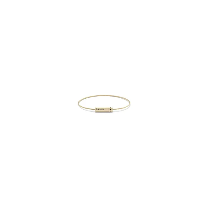 Bracelet Le Gramme Cable in polished yellow gold LGCOJPO051 – Lepage