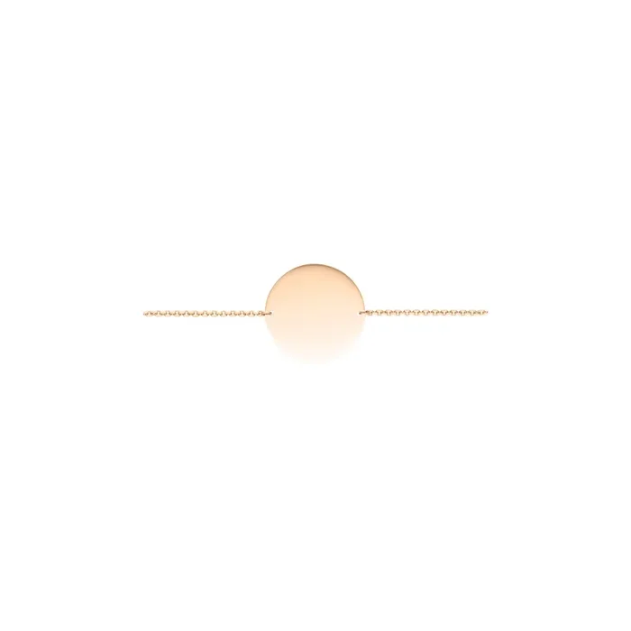 Bracelet medal Colette in rose gold Lepage – Lepage