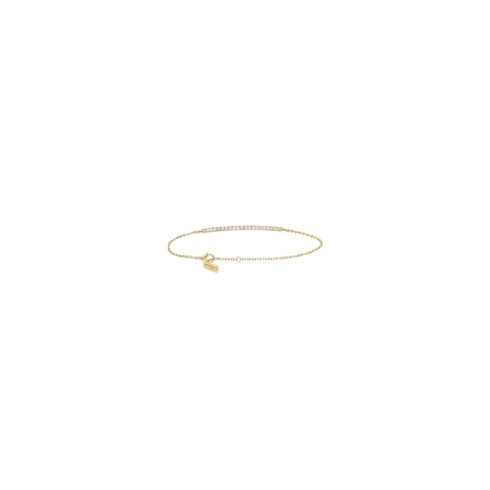 Bracelet Messika Barrette Gatsby or jaune et diamants 5446J – Lepage
