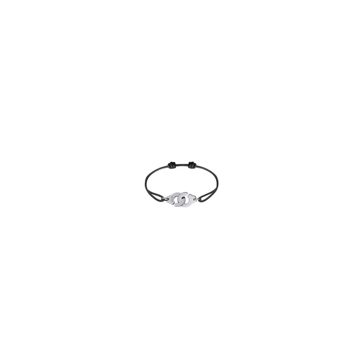 Bracelet on cord Menottes dinh van R15 in platinum 341209 – Lepage