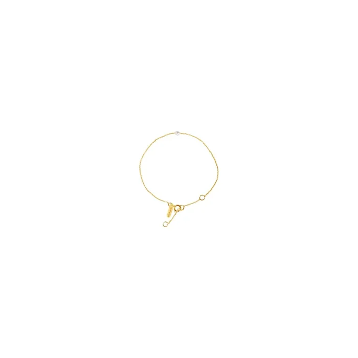 Bracelet Simply Mini en or jaune et perle blanche BRLJ-MB-001 – Lepage