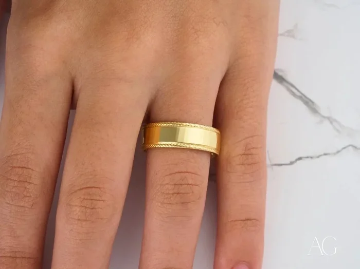 Braided Eternity Wedding Band
