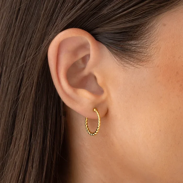 Braided Hoop Earrings – Hera