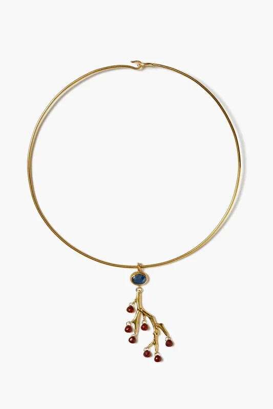 Branch Collar Necklace Kyanite Mix