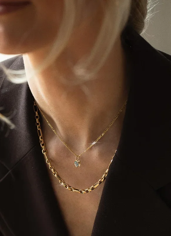 Brett 4.8mm necklace 14k gold