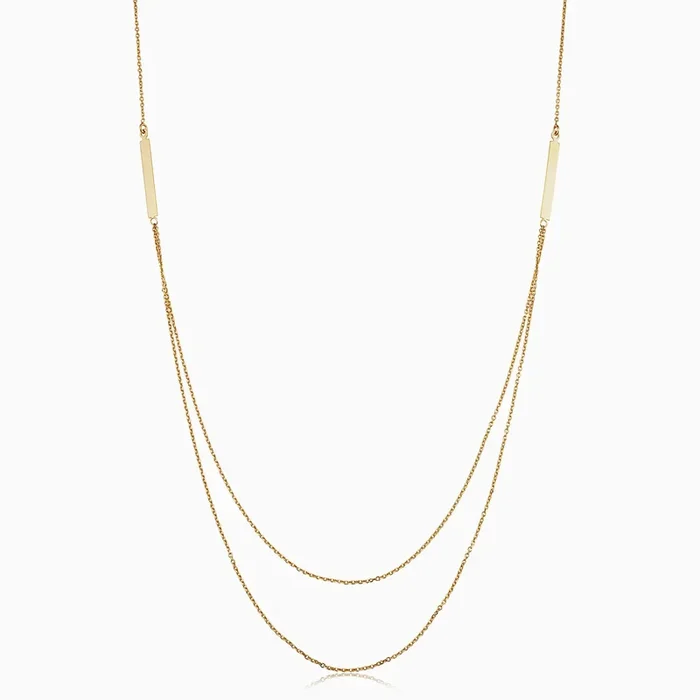Brooklyn Bar Layered Necklace