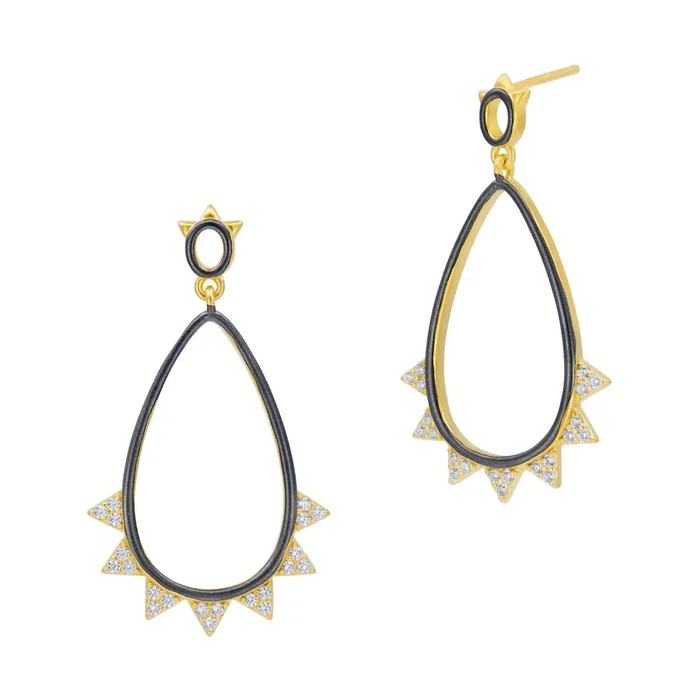 Brooklyn Sunburst Teardrop Earrings