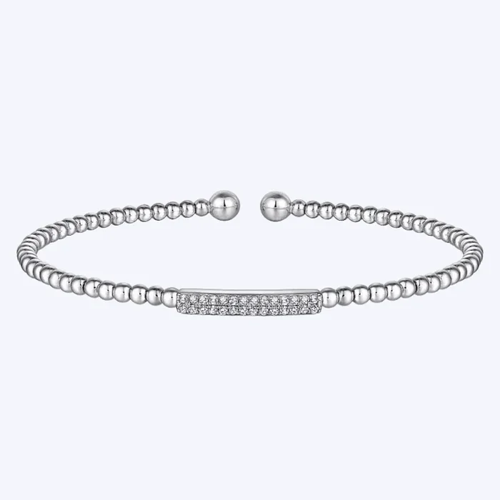 Bujukan Bead Bangle with Diamonds