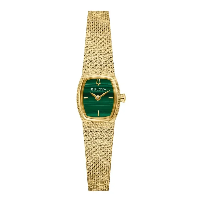 Bulova Womens Classic Goldtone Diamond Accent. 97L184
