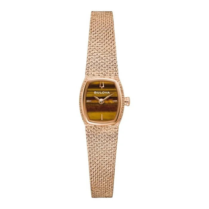 Bulova Womens Classic Goldtone Diamond Accent. 97L185