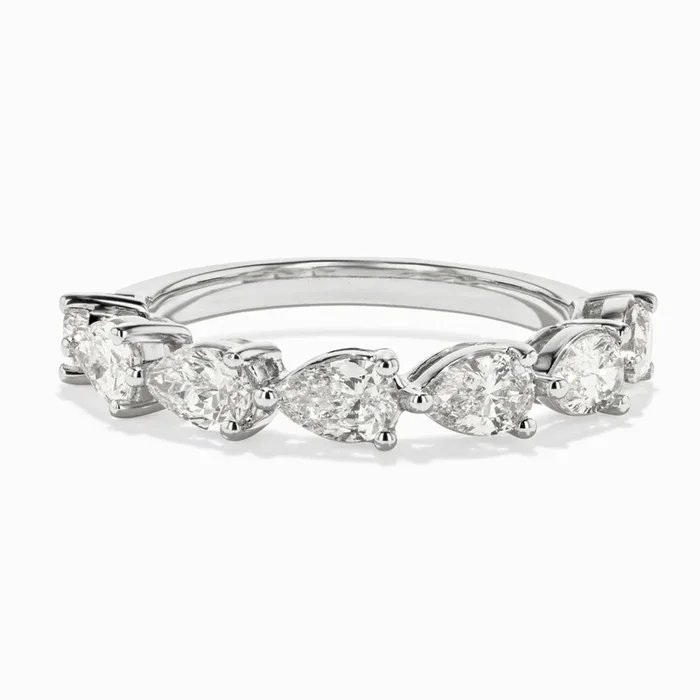 Cabana Band with 1.45ctw Lab-Grown Diamonds in 14K White Gold