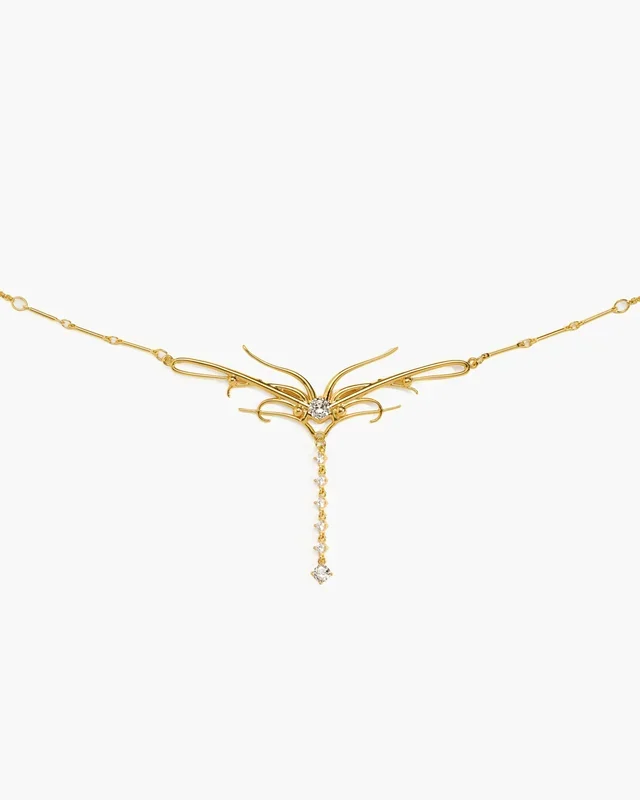 Cadena de cintura colgante en oro