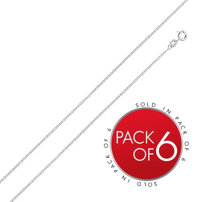 Cadena Figaro 020 de 0,85 mm (paquete de 6) – CH659