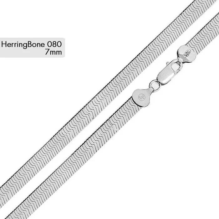 Cadena o Pulsera Herring Bone 080 6.8mm – CH815