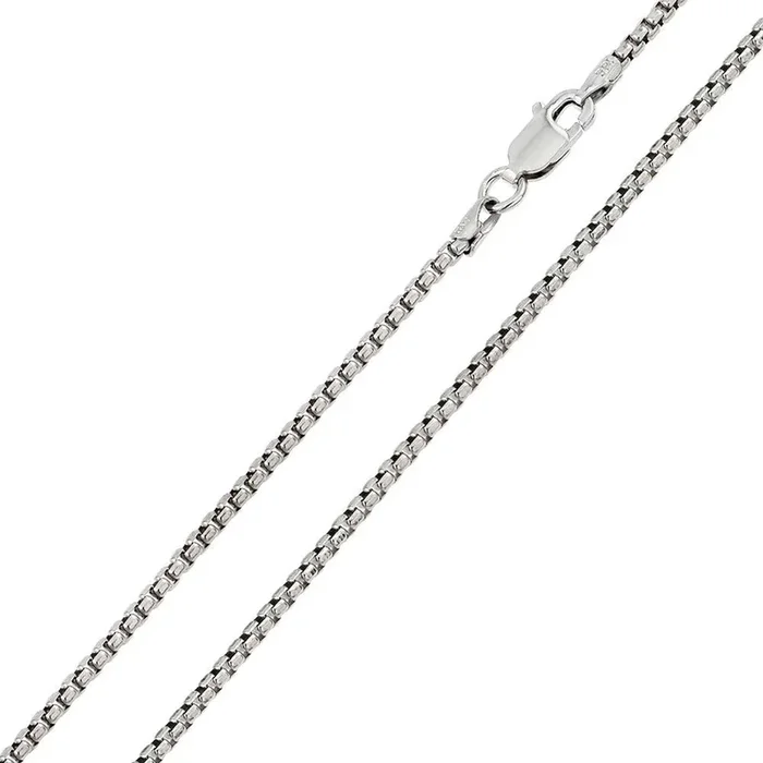 Cadena redonda de plata de ley 925 rodiada 057 de 3,3 mm – CH219 RH