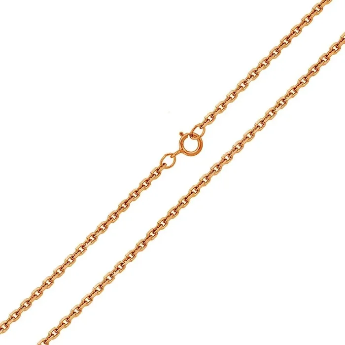 Cadena Rolo 020 de plata de ley 925 chapada en oro rosa con corte de diamante de 0,9 mm – CH153 RGP