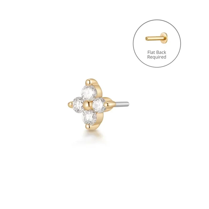 CAPELLA | Mini Pointed Star Threadless Flatback Earring
