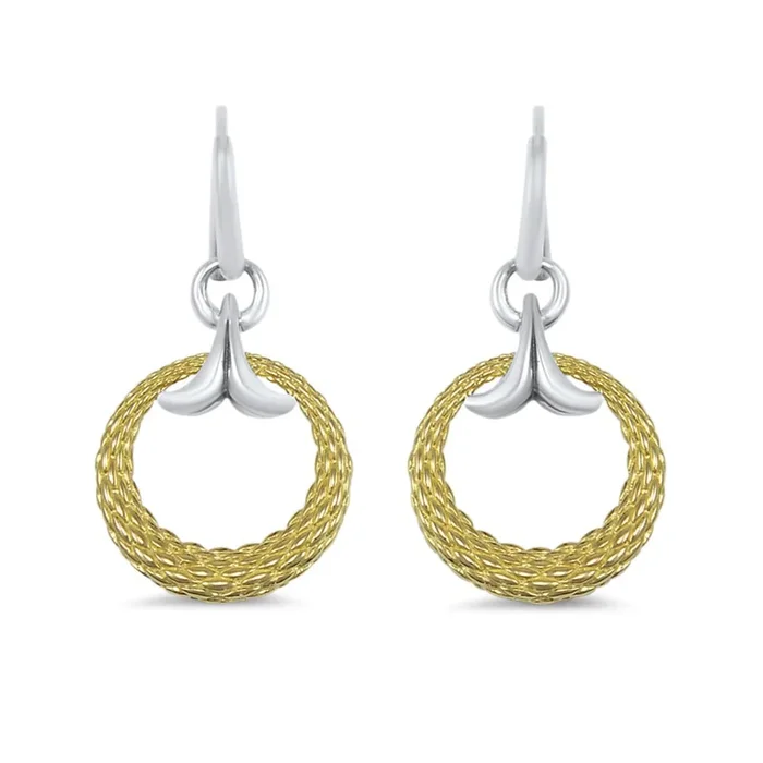 Capulet Drop Earring – Two Tone Gold + Silver