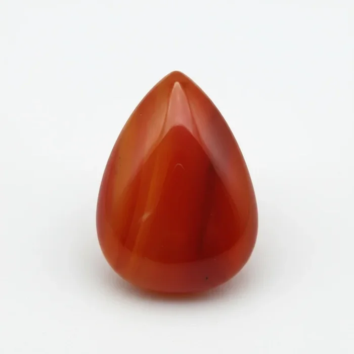 Carnelian 1PC Large 10×12 MM Pear Cabochon Red Superior semi Precious Semi Precious Gemstone