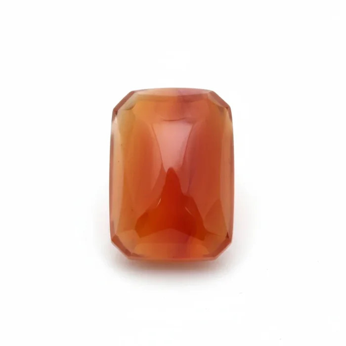 Carnelian 1PC Large 8×12 MM Emerald Cabochon Red Sparkling semi Precious Loose Gemstone