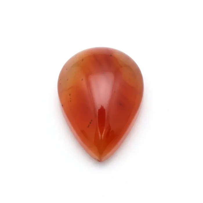 Carnelian 1PC Medium 8×10 MM Pear Cabochon Red High-Quality semi Precious Loose Gems