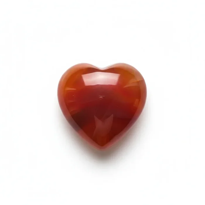 Carnelian 1PC Medium 9×9 MM Heart Cabochon Red Shine semi Precious Loose Gemstones