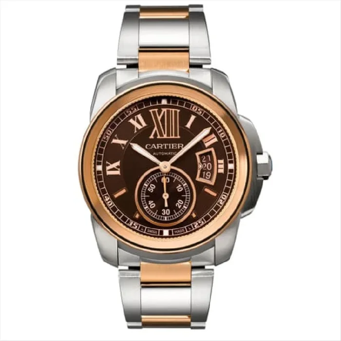 Cartier Calibre 42 Rose Gold White Dial Automatic Watch