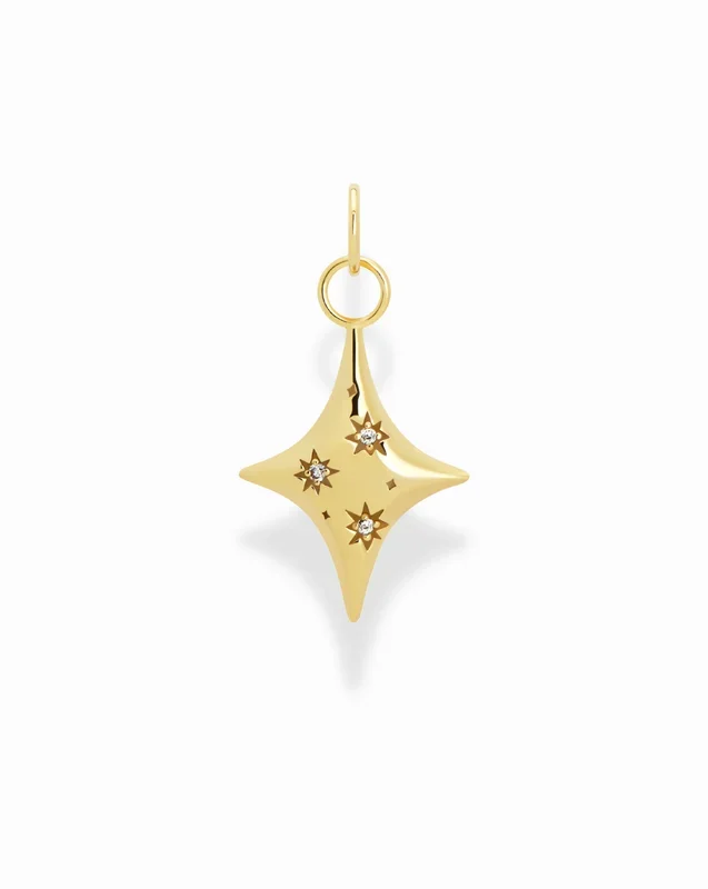 Celeste Puffy Star Charm