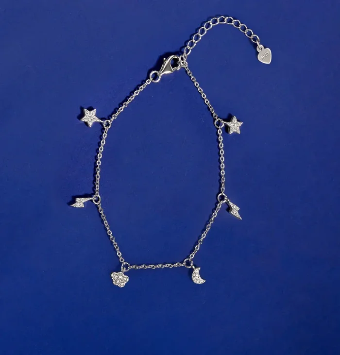 Celestial Flow – Meteorite Pave’ Bracelet