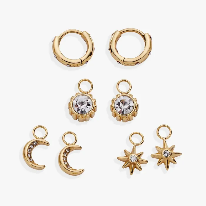 Celestial Mix & Match Charm Earring Set of 4