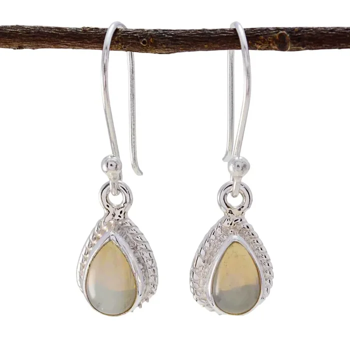 Chalcedony Middle Eastern Anna multiple Dangle Blue Silver Earring