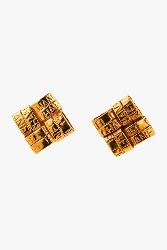 Chanel Diamond Shape Earrings