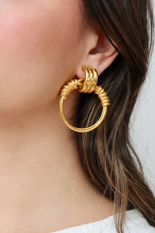 Chanel hoops earring