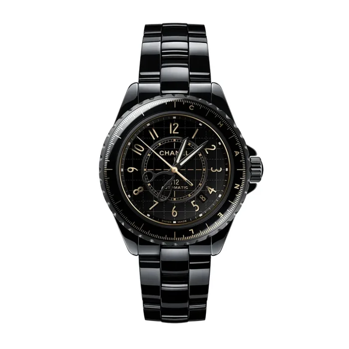 CHANEL J12 Couture automatic watch black and gold dial ceramic bracelet 38 mm H9762 | Lepage