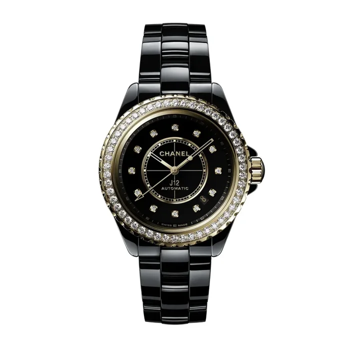 CHANEL J12 Gold Black Calibre 12.1 38 mm H9837 | Lepage
