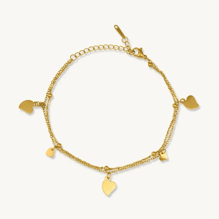 Charm Heart Drizzle Bracelet
