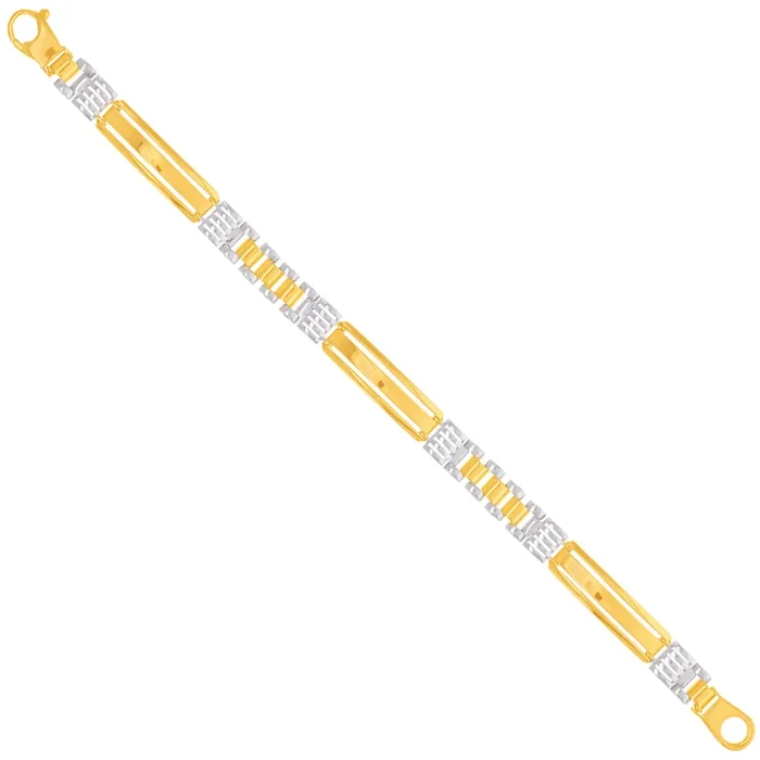 Charming Two tone Bracelet in 18K Gold