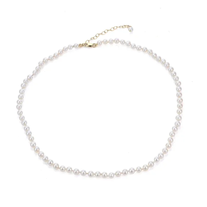 Child 4mm Freshwater Pearl 14K Yellow Gold Necklace
