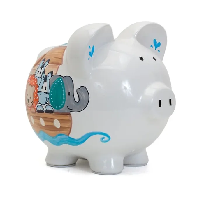 Child to Cherish Ceramic Noah’s Ark Piggy Bank