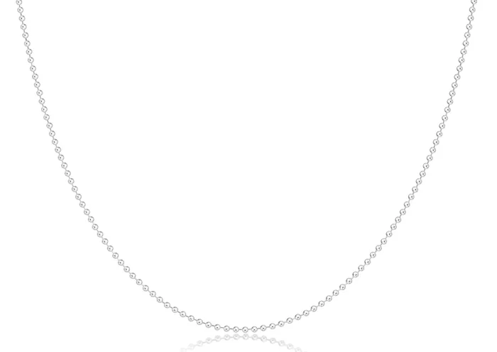 Choker Classic Beaded Chain – Sterling