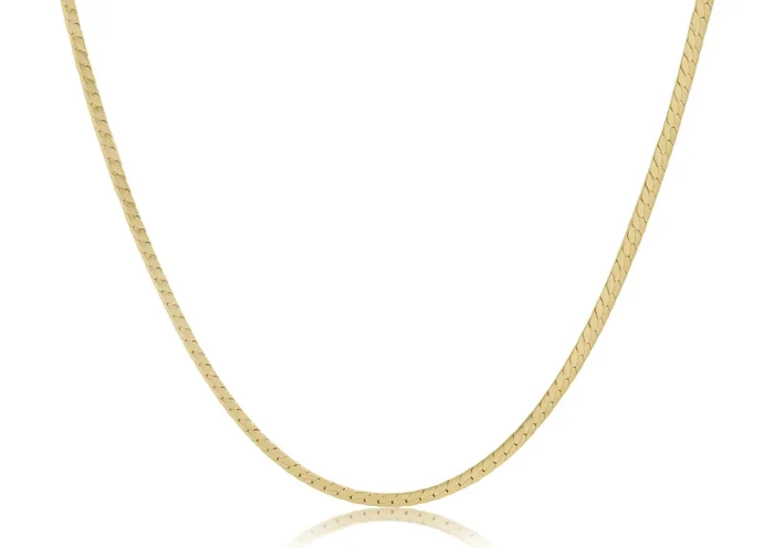 Choker Herringbone Chain – Gold