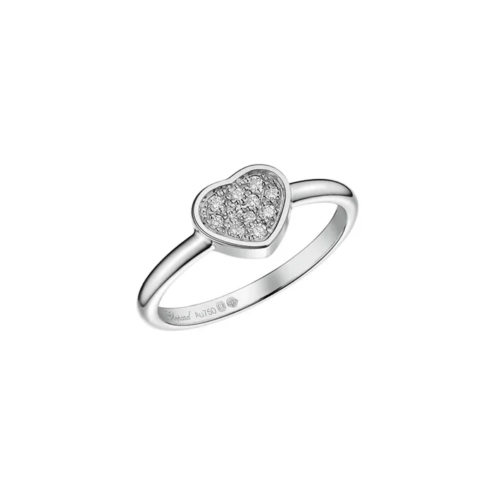 Chopard My Happy Hearts ring in white gold and diamonds – Lepage