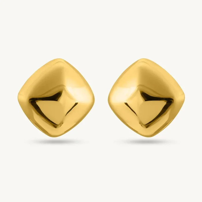 Chunky Cube Stud Earrings