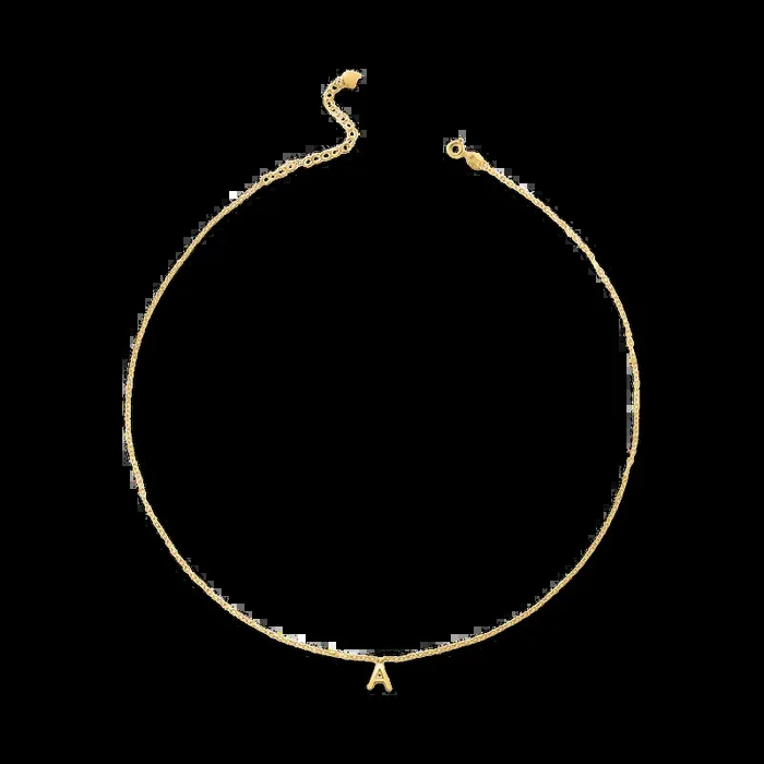 Chunky Letter Pendant Necklace