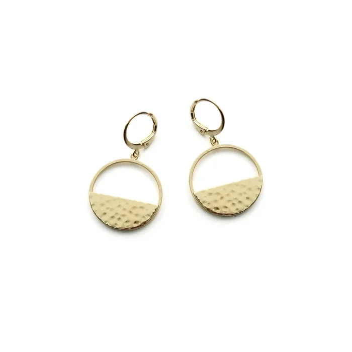 Circle earrings – Moon pure