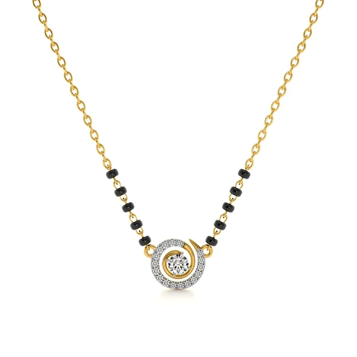 Circle of Love 9KT Gold Lab Grown Diamond Mangalsutra